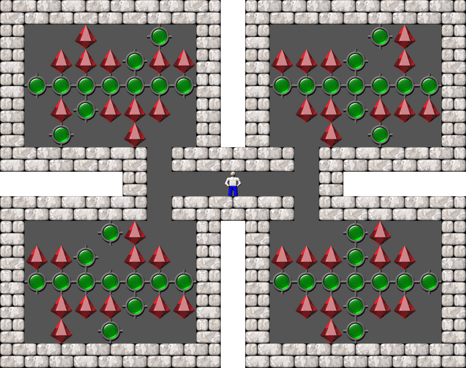 Sokoban Green Machine! level 29